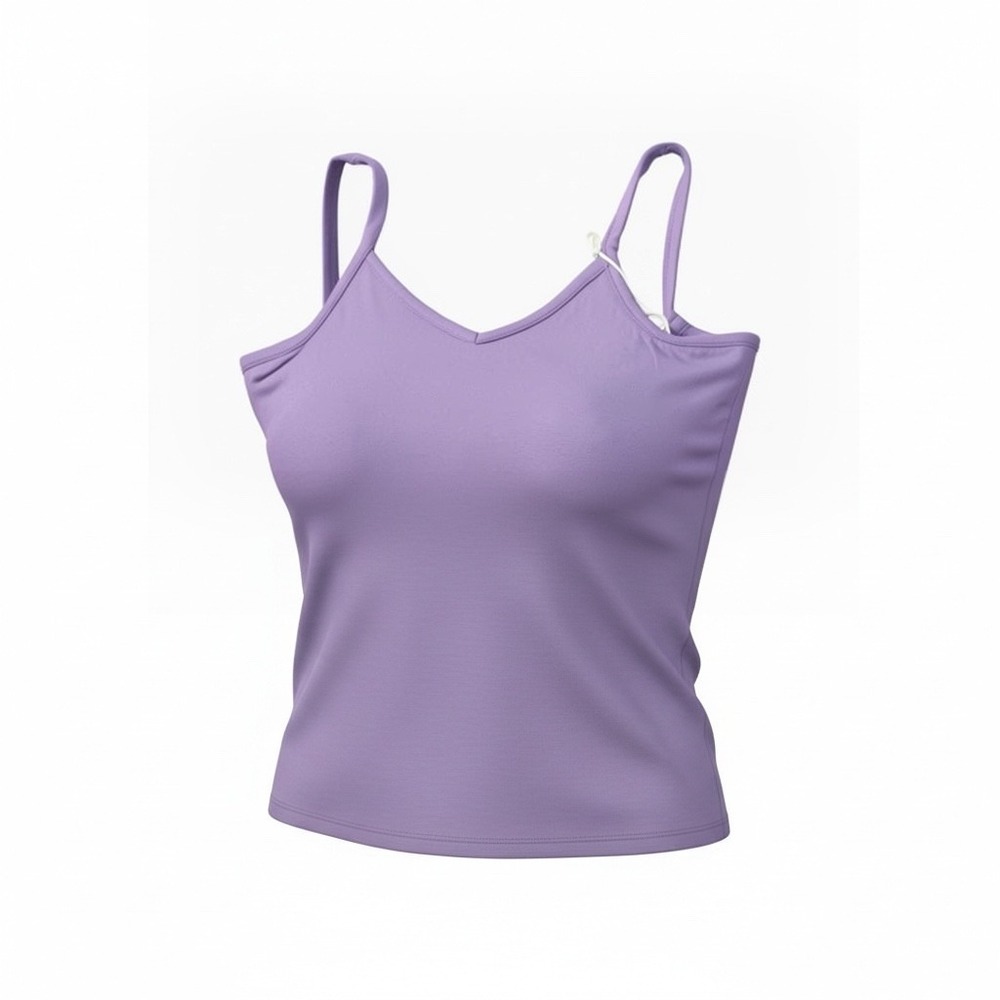 Bubble Baby Purple Bamboo Viscose V-Neck Spaghetti Strap Camisole Top XXS/XS